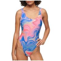 superdry banador maillot de bain une piece imprime marbre para mujer