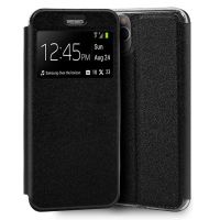 cool funda flip cover liso negro para iphone 11 pro