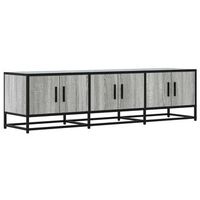 mueble tv madera ingenieria y metal gris sonoma 150x35x41 cm vidaxl