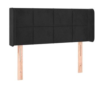 Vidaxl cabecero de terciopelo negro 83x16x78/88 cm