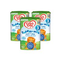 cow  gate growing up milk 1-2 years 900g x3