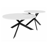 conjunto mesa de centro oswego 108 diametro 580 aglomerado laminado redonda