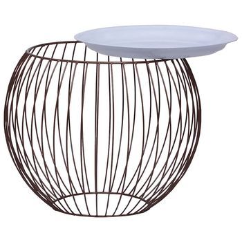 Mesa De Café - Mesa De Centro Dorado Ø 51 Cm