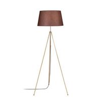 lampara de pie tripod-4063 marron metal 65x65x165 cm