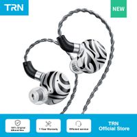 trn-auriculares intrauditivos hibridos de tigre blanco controlador dinamico dual  diafragma plano nuevos