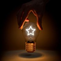 cordless star lightbulb - usb rechargeable by suck uk