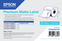 premium matte label - die-cut roll
