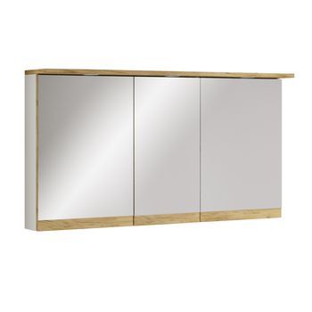 Armario Con Espejo De Baño Led 59x110x23 Cosila