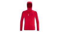 forro polar con capucha fusion grid rojo mijo hombre