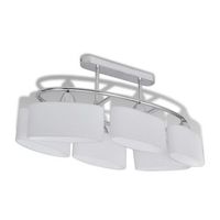 lampara de techo con seis focos elipsoidales de vidrio e14 vidaxl