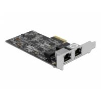 tarjeta de red delock 89530 pci express x2 2 x rj45 25 gigabit lan perfil bajo