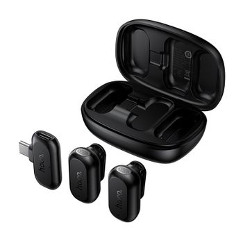HOCO Smart Ai reducción de ruido micrófono inalámbrico adaptador USB C soporte para iPhone 17 16 15 Pro Max Android teléfono grabación de vídeo