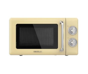 Cecotec proclean 3110 retro microondas con grill 20l 700w amarillo