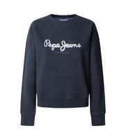 pepe jeans para mujer pl581484 sudadera maddy marino xl casual algodon sostenible