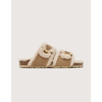 Koala Bay Pantuflas Sandale Bio en daim avec peau de mouton - Tempest para mujer
