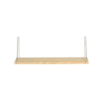 estante pequeno de pared en madera maciza natural 90 cm sin barnizar