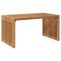 mesa auxiliar  mesa de apoyo de jardin  mesa de exterior marron 70 x 375 x 355 cm