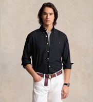 polo ralph lauren para hombre 710928255006 camisa custom fit negro l casual fiesta algodon clasico manga larga