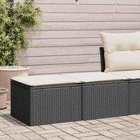 set sofas jardin y cojines 2 uds  juego de muebles de jardin ratan sintetico acacia negro cfw60277