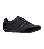 boss para hombre 50498265 zapatillas de piel saturn negro 44 plano cordones casual