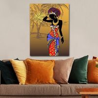 pintura decorativa lienzo 15359740470100 multicolor 70x100 cm