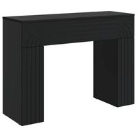mesa de cafe - mesa de centro negro 102 x 35 x 75 cm madera de ingenieria