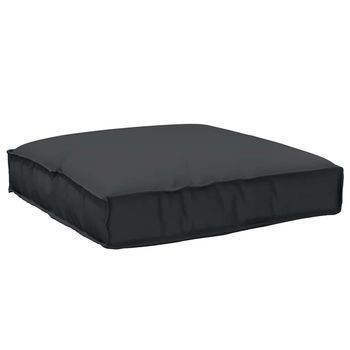 Cojín Tela Oxford Negro 80 X 80 X 12 Cm Vidaxl