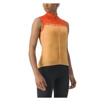 maillot castelli velocissima sin mangas naranja mujer talla m