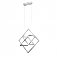 colgante led lexie cromo regulable 4000k 50w d635