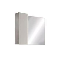 espejo de diseno con almacenamiento 78x75 cm coleccion bura color blanco brillante y hormigon