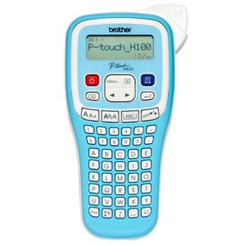 Brother - Rotuladora electrónica PT-H100 para etiquetado doméstico y de oficina, con pantalla LCD, modo Auto diseño y corte automático, velocidad 20 mm/s