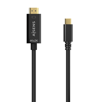 aisens cable conversor usb-c a hdmi 4k30hz usb-cm-hdmim negro 08m