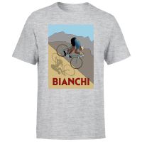 bianchi mens t-shirt - grey - l - grey