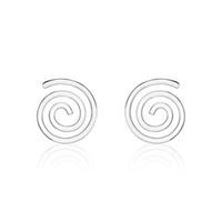 pendientes de plata 925 para mujer espirales