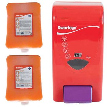4 Ltr Orange Cartridges (Qty 2) & Dispenser (Qty 1)