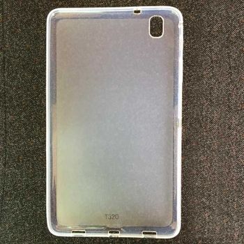 Para Samsung Galaxy Tab Pro 8.4 SM-T320 Funda Protectora Transparente de TPU Suave a Prueba de Golpes y Anti-Caídas para Tablet + Regalo