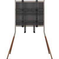one for all falcon wm 7481 420 mm tv stand with bracket - walnut  grey grey