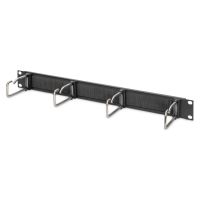 panel de organizacion de cables digitus para rack 19 1u con estribos de acero