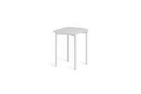 taburete 45 cm  asiento blanco estructura blanco