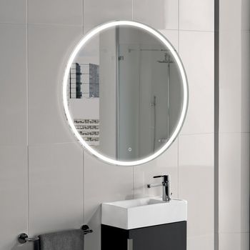 Espejo con luz led mia round