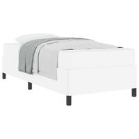 cama individual  cama para adulto  estructura de cama con colchon 90 x 190 cm tela