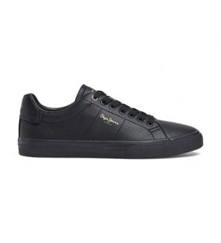 Pepe Jeans para hombre. PMS31059 Zapatillas Kenton Rise negro (40), Plano, Cordones, Casual