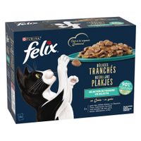 felix deliciously sliced 48 x 80 g - pack ahorro - seleccion del mar en gelatina