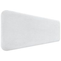 dhome cabecero tapizado en pana liso redondeado pana para pared acusticos cabeceros absorbentes cabezal cama dormitorio blanco 140cm