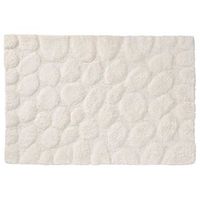alfombra de bano pebbles algodon marfil 60x90 cm sealskin