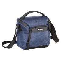 bolsa bandolera vanguard vesta aspire 15 azul para camara compacta y accesorios