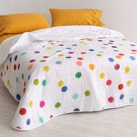 colcha confetti 270x260 cm cama 160180
