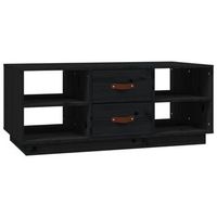 mesa de centro 50x100x41 cm madera - negro