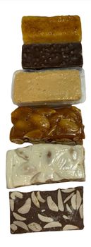 Porciones de turrón en cajas a granel anónimas - Caja de 3kg...