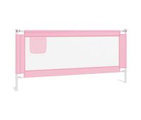 vidaxl barandilla de seguridad cama de nino rosa tela 200x25 cm